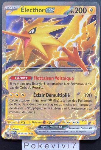 Carte pokemon electhor 145 - carte,