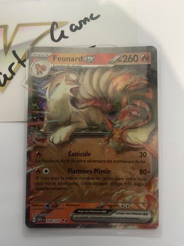 Carte pokemon feunard 038 165 - carte, 038/165